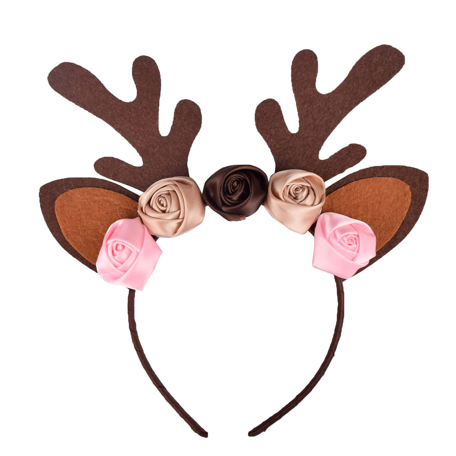 Cartoon Christmas Elk Skirt With Headdress