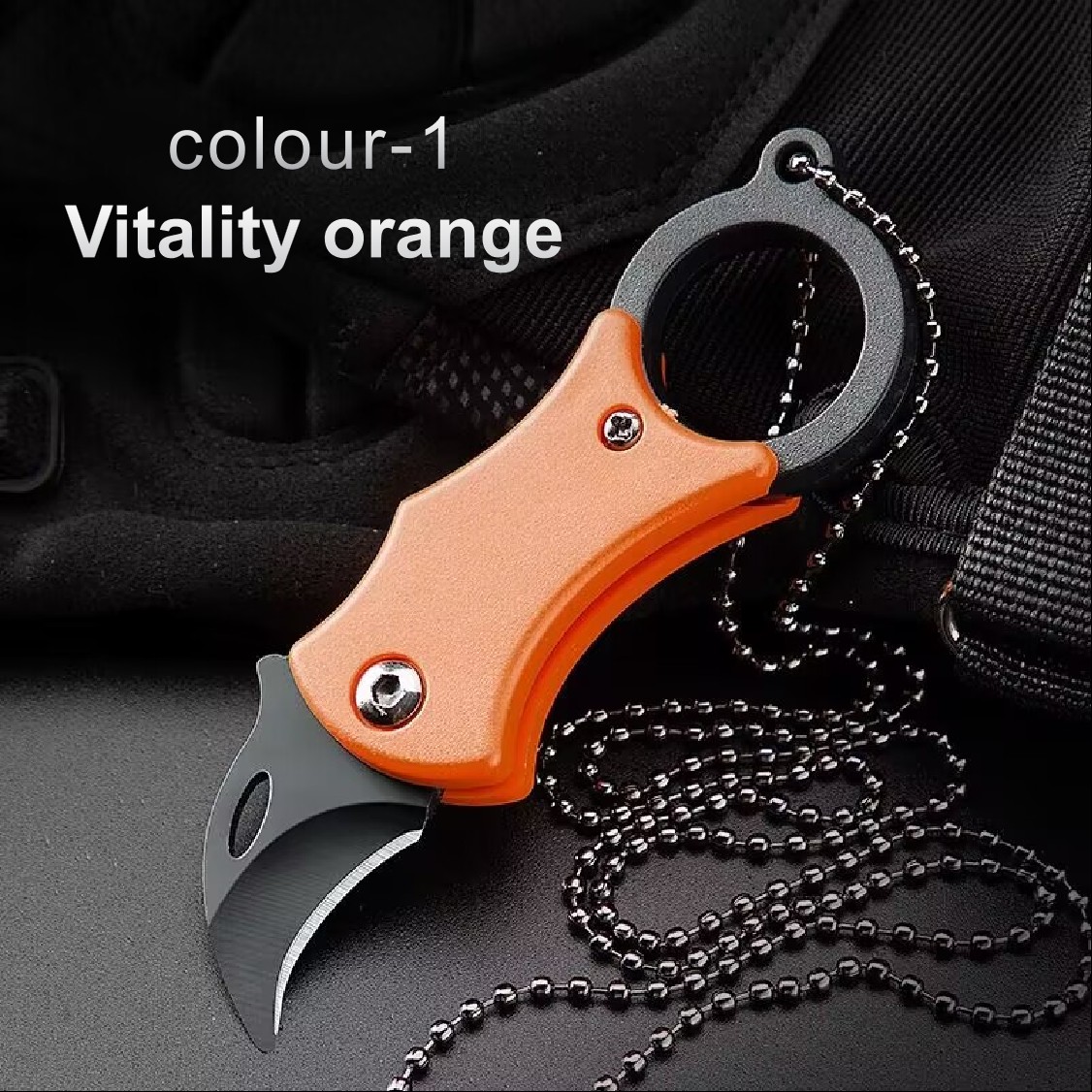 Mini Folding Keychain Knife Portable High Hardness EDC for Camping Hiking - Picture 9 of 10