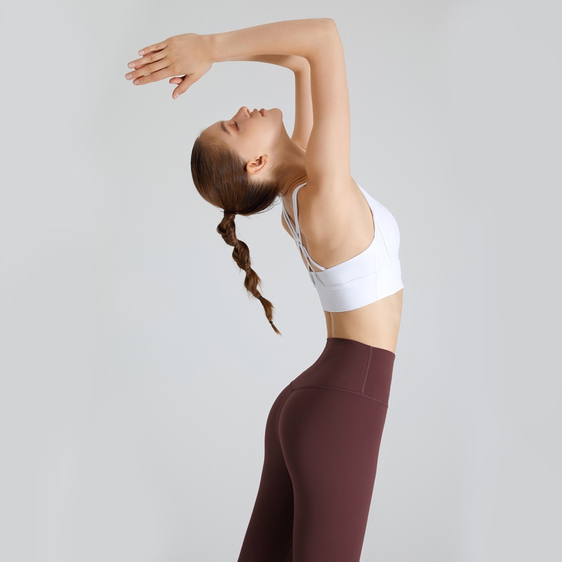 Title 11, Yoga-Anzug Damen Cross Backless BH, atmungsakti...