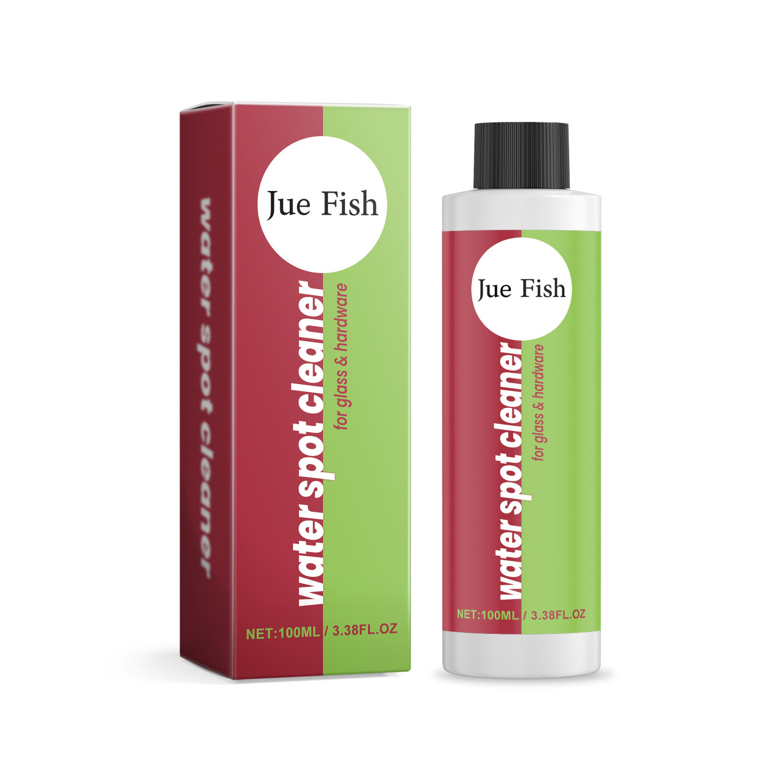 JueFish Bathroom Stain Remover, Cleaner For Bathroom Glass Doors, Bathtubs, Tiles, And Scale.