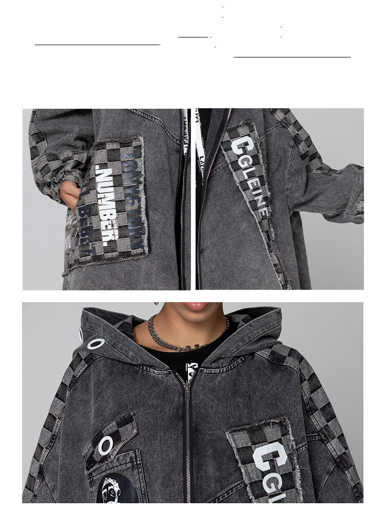 Top Coat Hooded Stitching Women's Clothing