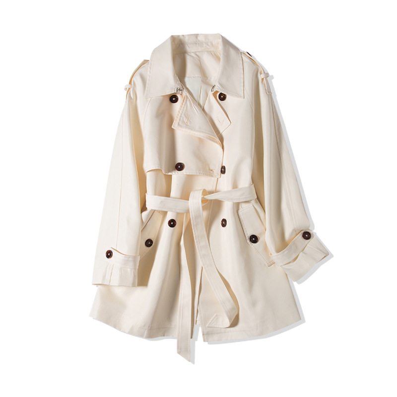 Small Man Windbreaker Jacket Female Temperament Trendy High end White Treasure Wind White - Shop at LoveMi