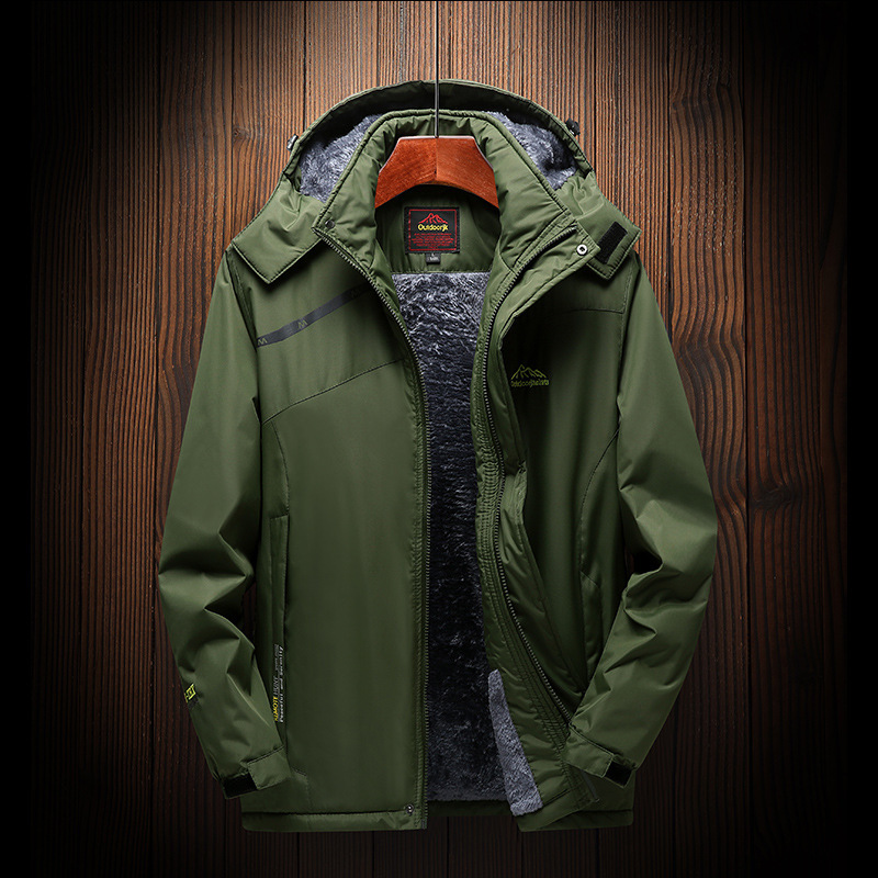 Title 4, Fleece-lined Thickened Outdoor Shell Jacket