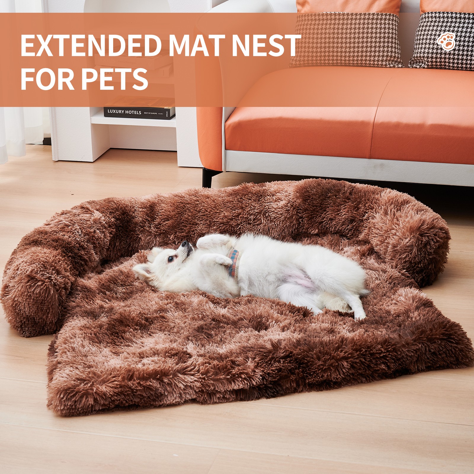 Couch Dog Bed Mat - Washable, Non-Slip, Comfortable.