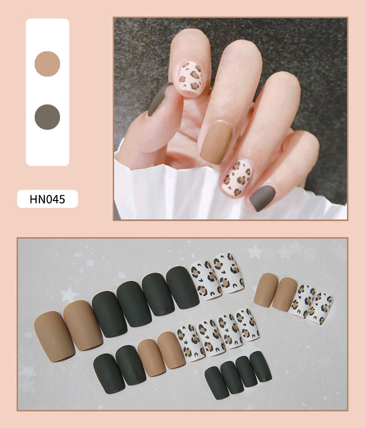 Nail Art Finished Fake Nail Scrub Nail  Patch Wearable