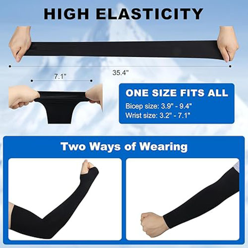 Unisex Cooling Ice Silk Sun Sleeves - UV Protection Thin Arm Guards For Outdoor Cycling, Breathable & Quick-Dry, One Size Fits Most, Elegant Gift Box