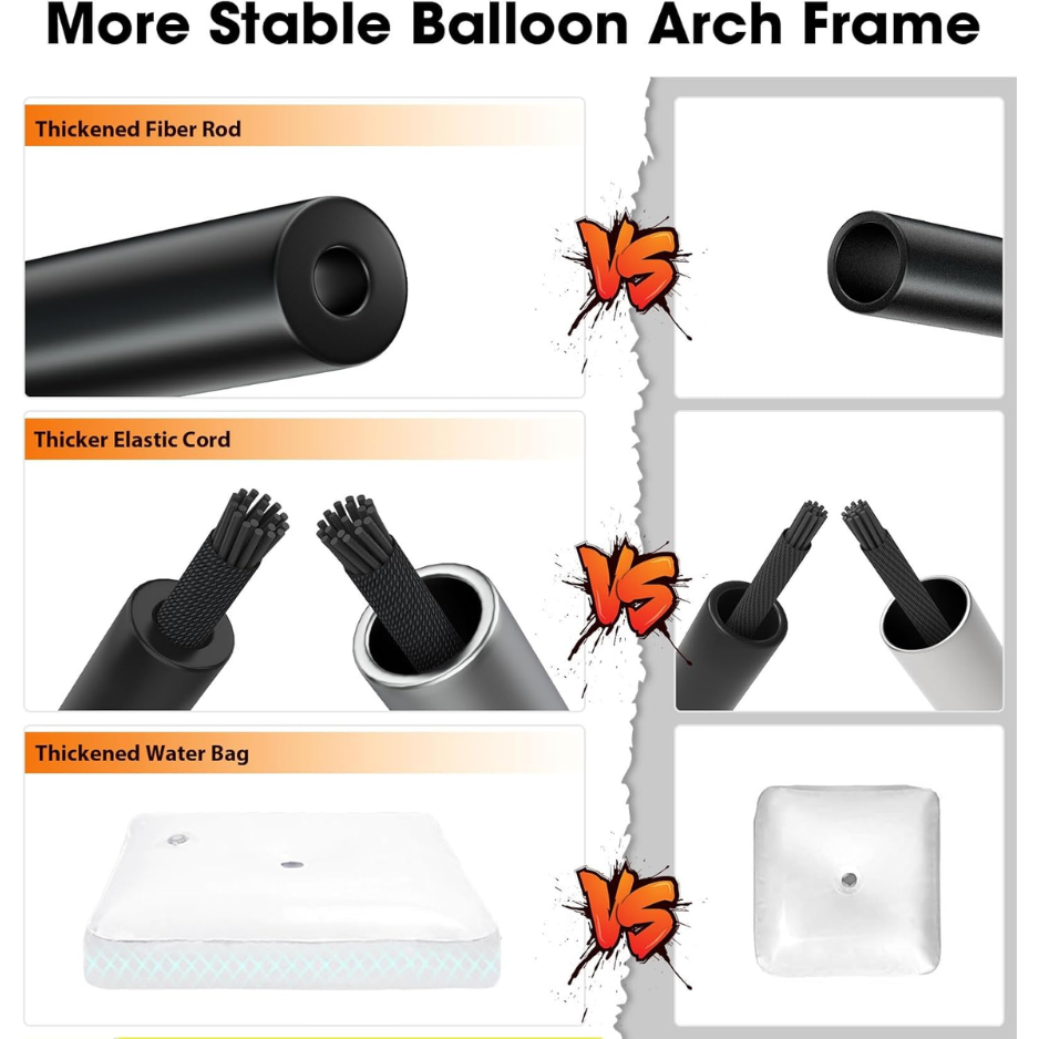 Balloon Arch Kit, 9FT Height 10FT Width Adjustable Balloon Arch Stand Frame Garland Stand 5