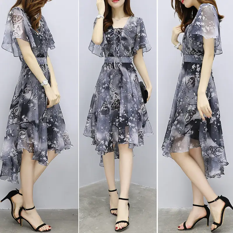 Feminine Tall Dress, Short Long Dress