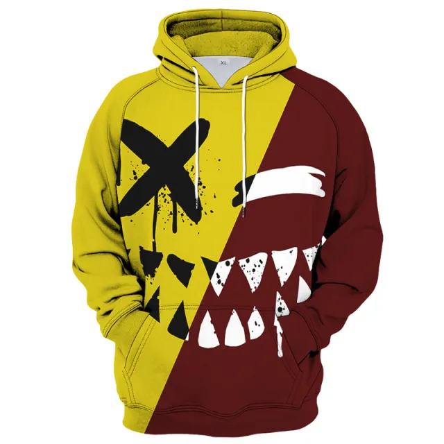 3D Digital Printing Casual Sports Hoodie Sweater K L - Shop at LoveMi