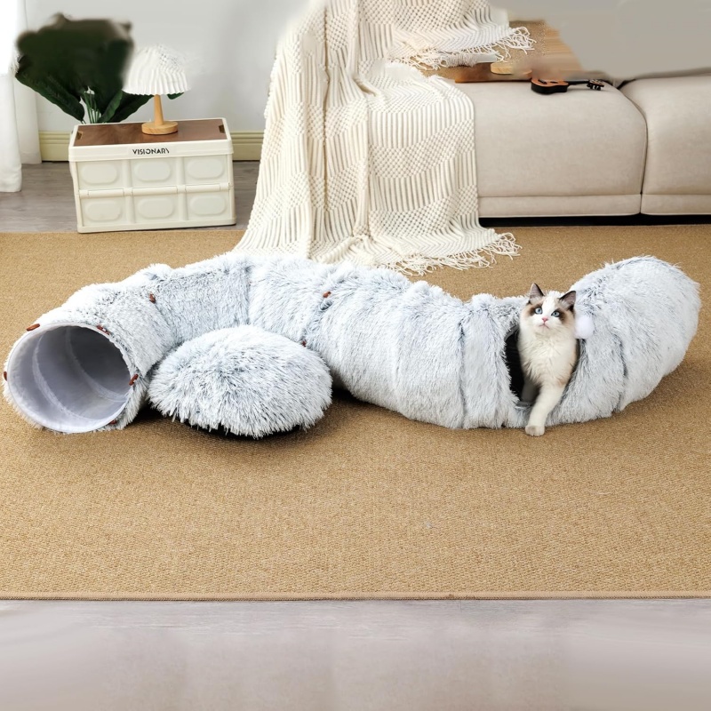 Cat Tunnel Bed Nest Interactive Toy For Small Medium Large Cats Exercise — image 4