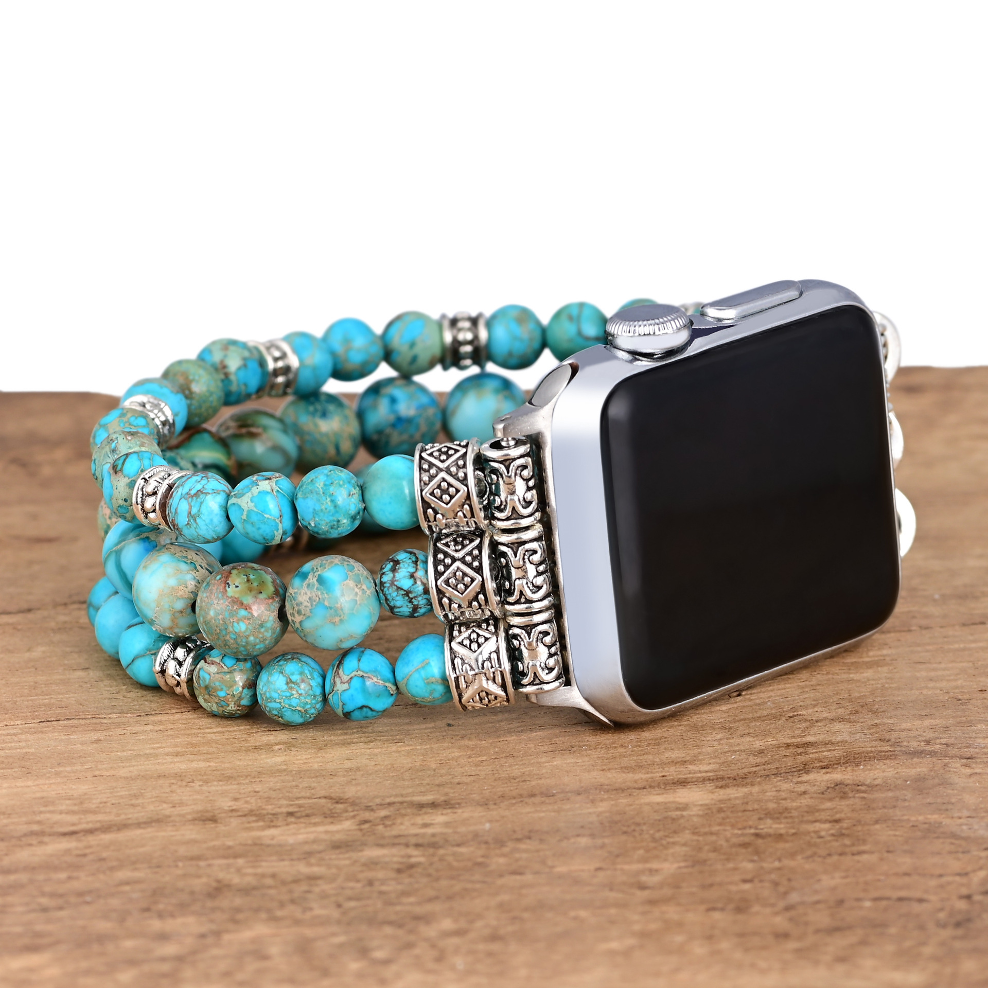 Title 4, Fashionable All-match Turquoise Beaded Watch Band