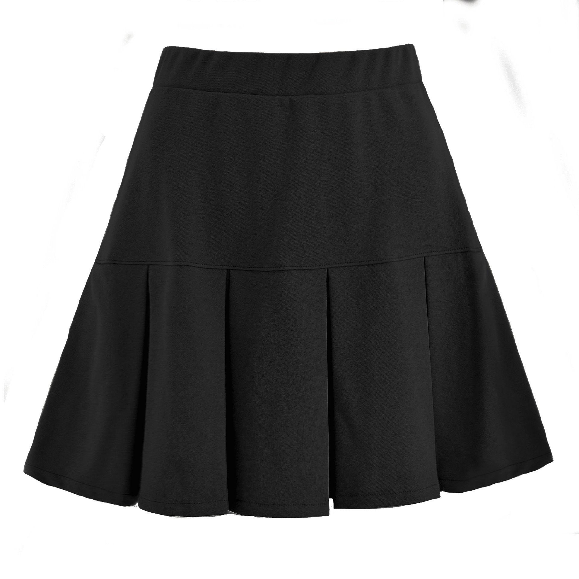 Fashion All-match Stretch High Waist Pleated Skirt