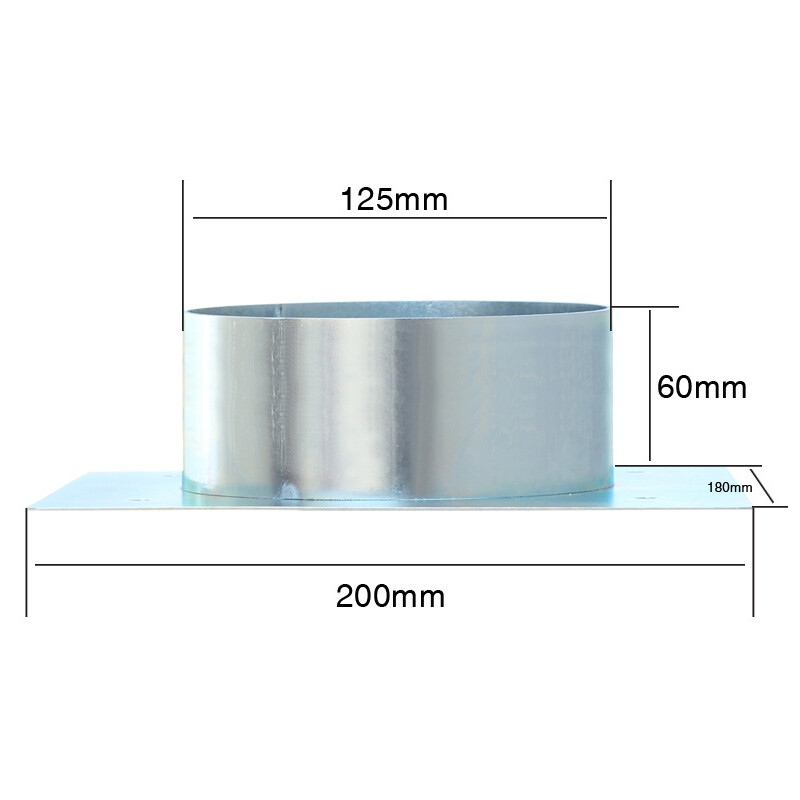 For Chinese D Iesel Heater Mounting Plate Galvanized Steel 60mm Turret Planar — image 5