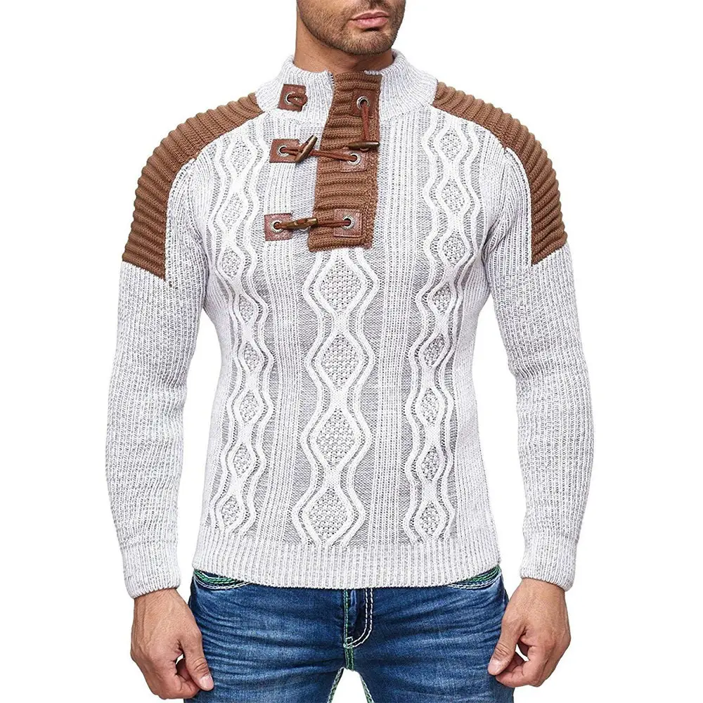 Fashion Personality Men's Knitted Turtleneck Sweater