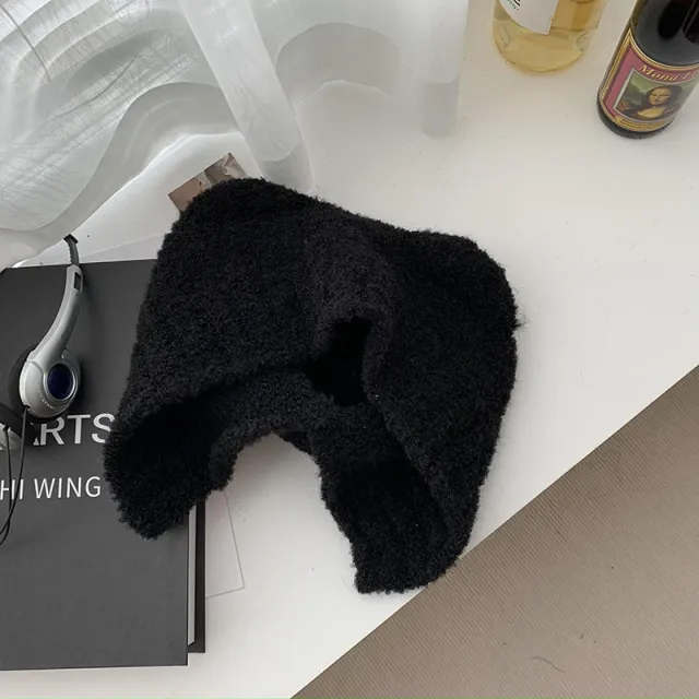 Bear Ear Protection Hat For Women In Autumn And Winter Black - Shop at LoveMi