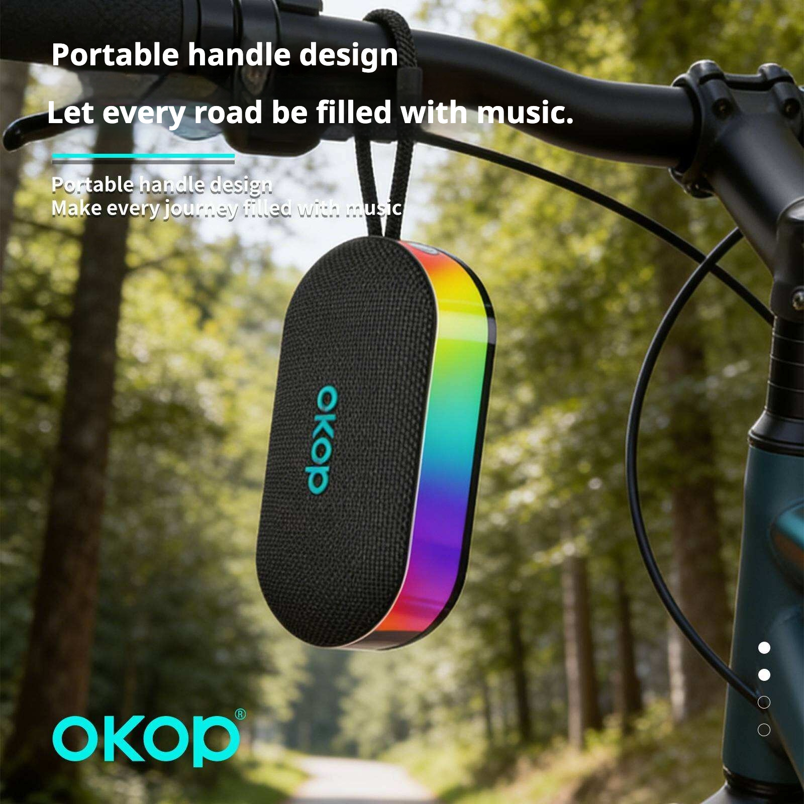 KP-849 Portable Bluetooth Speaker Wireless Compact Waterproof Hi-Fi Bass Sound Suitable For Home Outdoor And Car Use