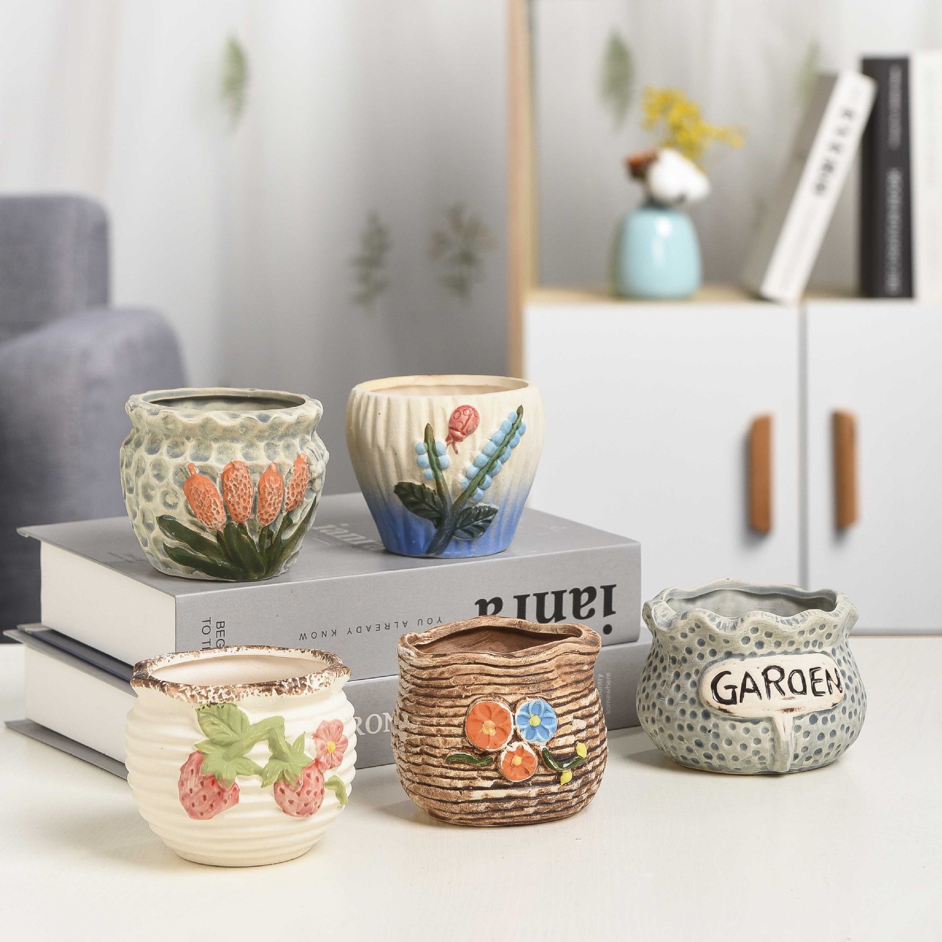 Stoneware Breathable Small-caliber Succulent Flower Pot