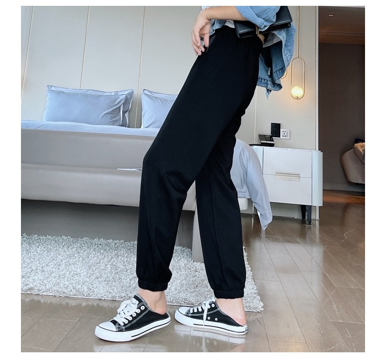 Title 1, Fashion Slim Cotton Loose Casual Sports Trousers