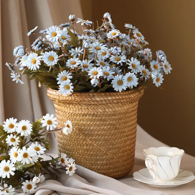 Small Daisy Simulation Bouquet Chamomile Fake Flower Home Table Decoration Autumn Blue - Shop at LoveMi