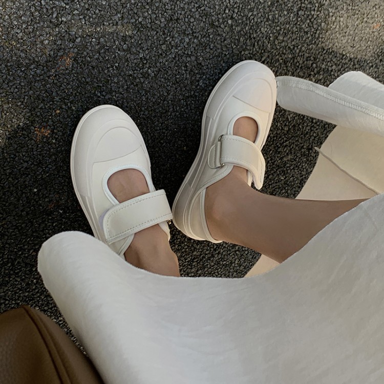 Velcro Thick-soled Trifle Casual Women's Single Shoes