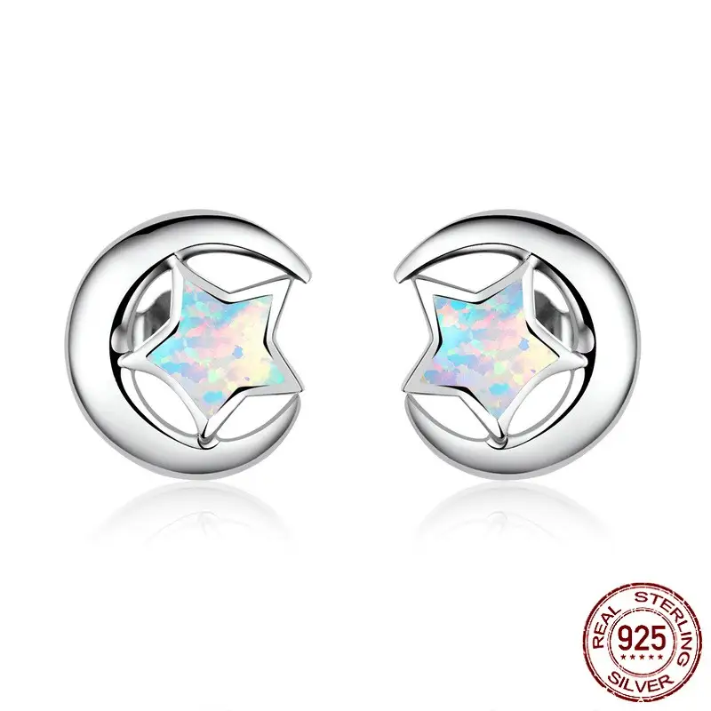 Fashion Electroplated S925 Sterling Silver Earrings