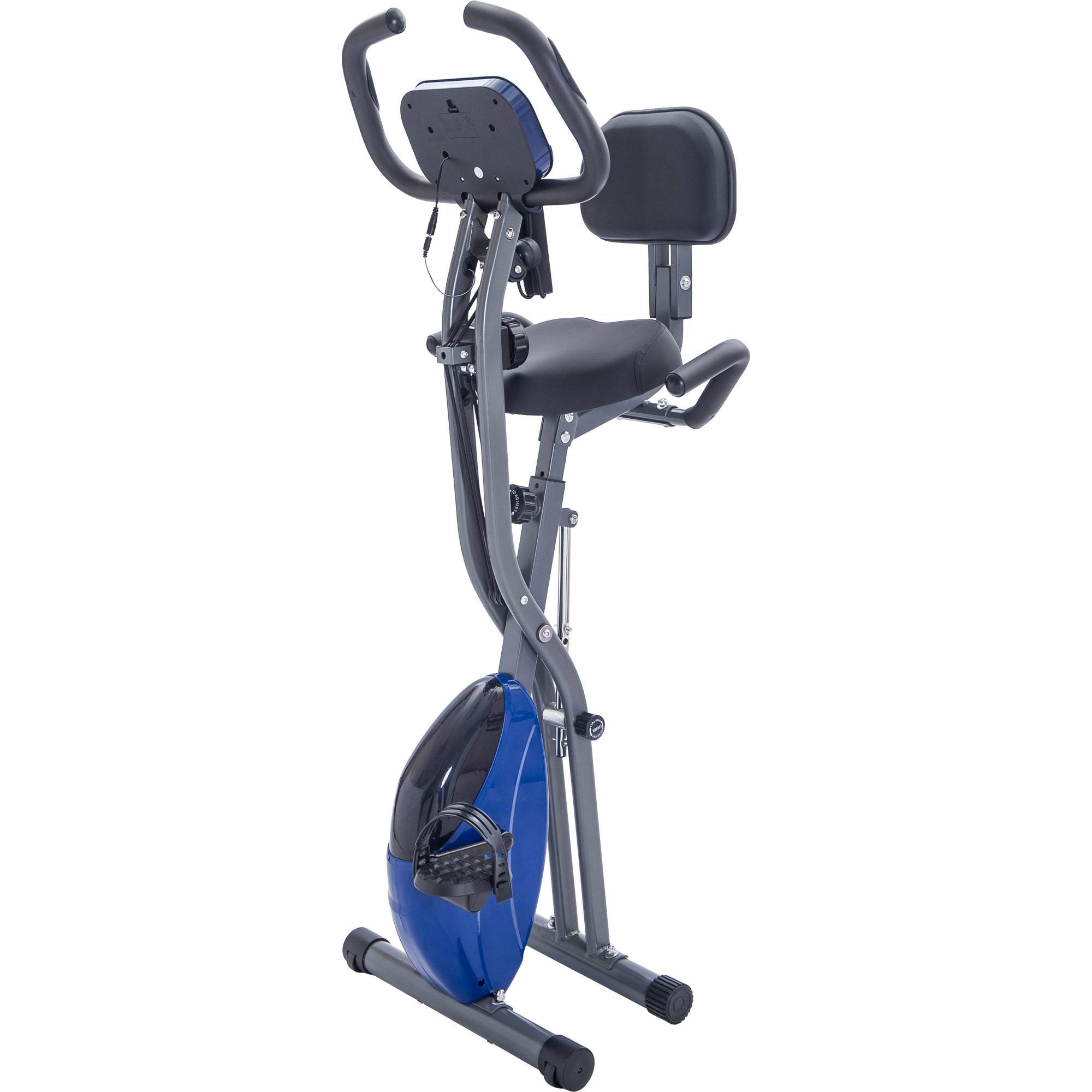 Foldable Upright & Recumbent Exercise Bike with Adjustable Resistance 14