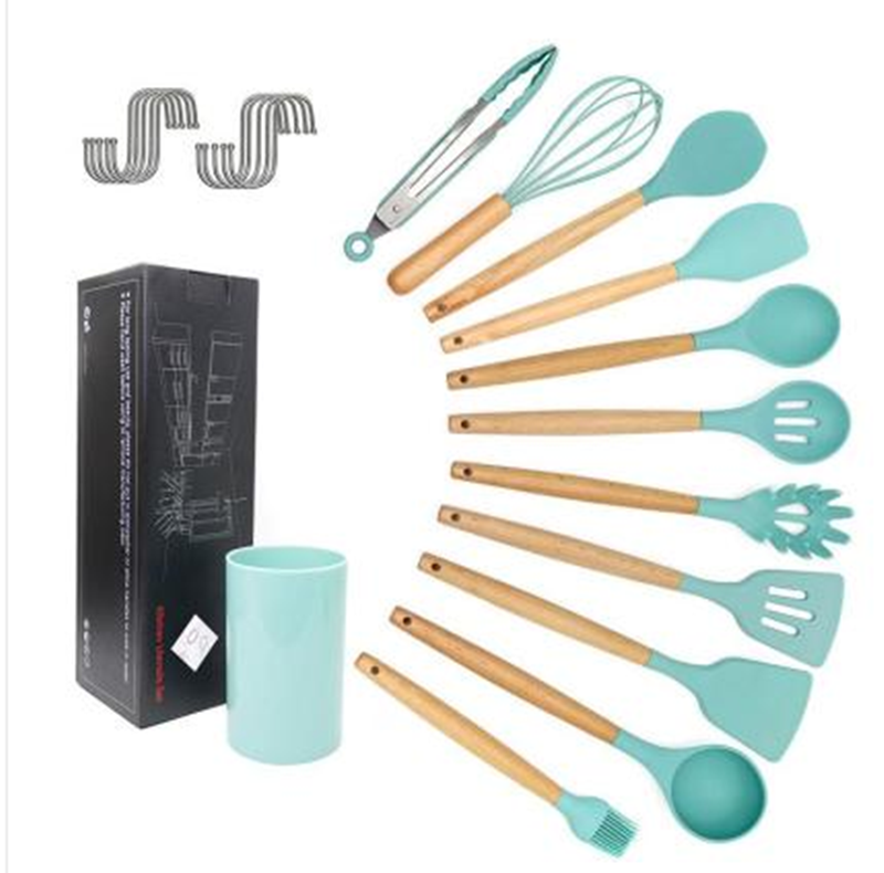 BEYONDARY Silicone Kitchen Utensil Set – Nonstick Cooking Spoons and Shovels