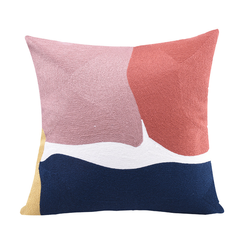 Title 5, Geometric Abstract Lumbar Cushion Cover Modern ...