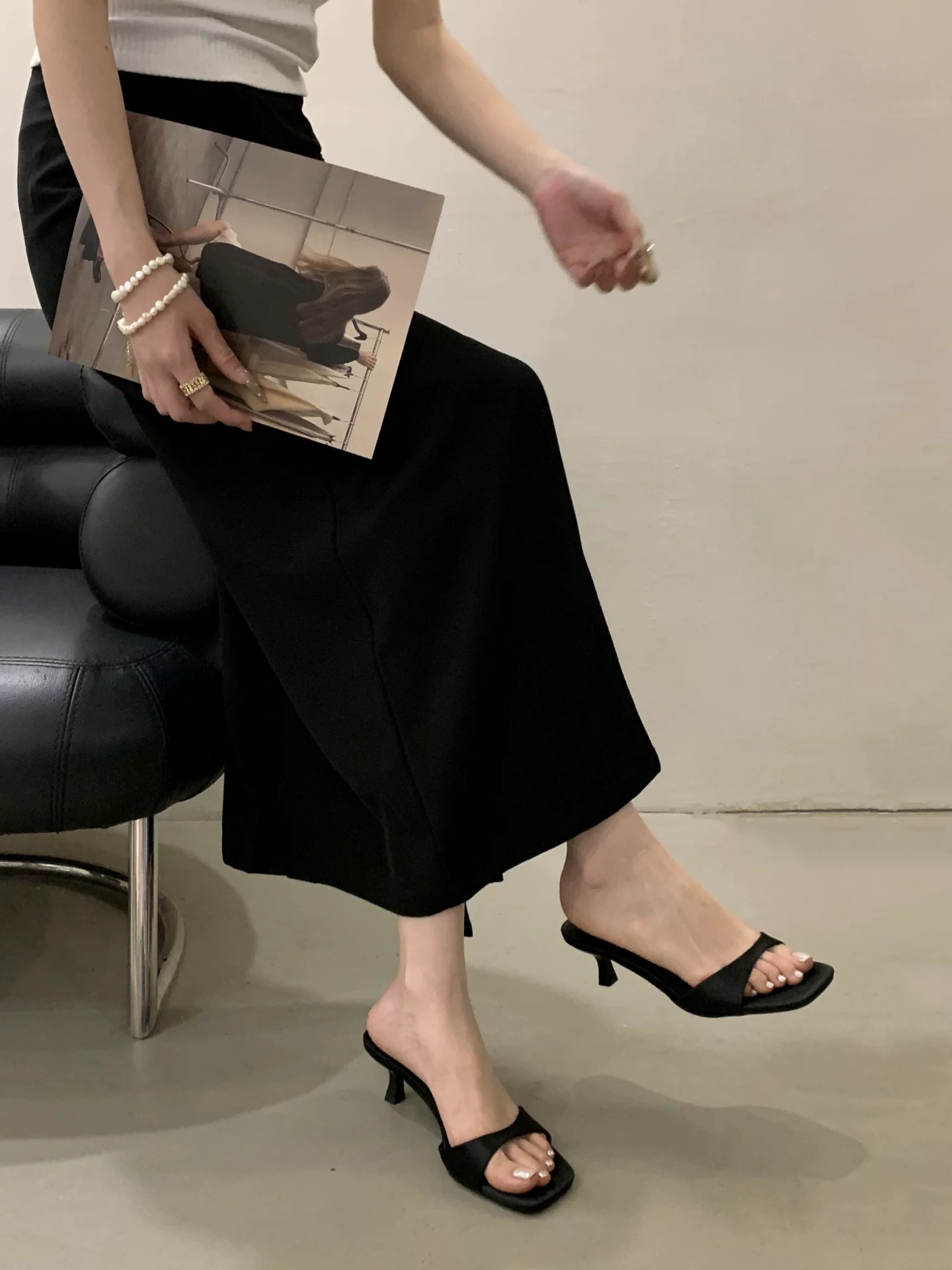 Stiletto Slide Sandals, picture 2 of 6