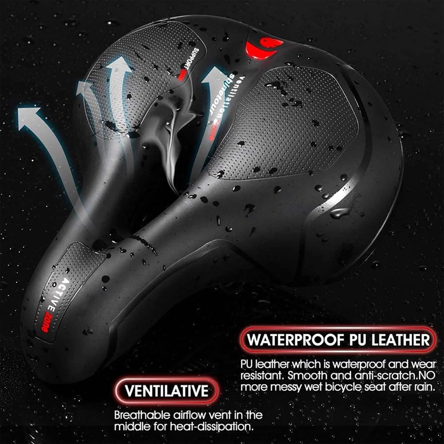 Super Soft Comfy Gel Big Bum Bike Saddle Seat Mountain Sport Road Bicycle UK — image 3