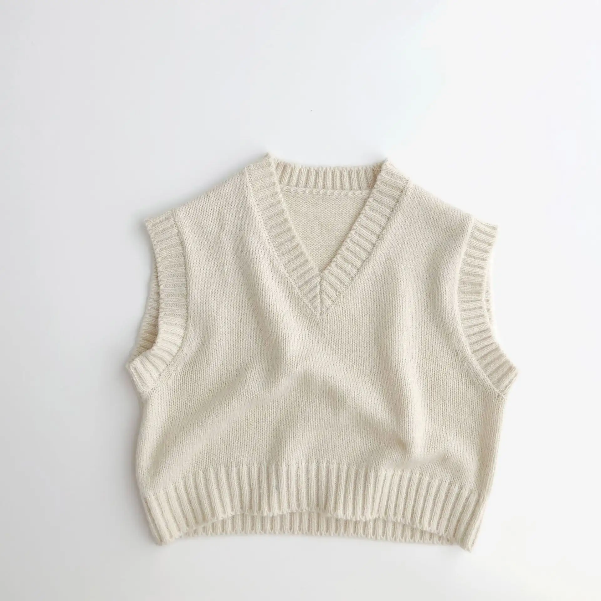 Pullover Knit Artistic Mohair Vest