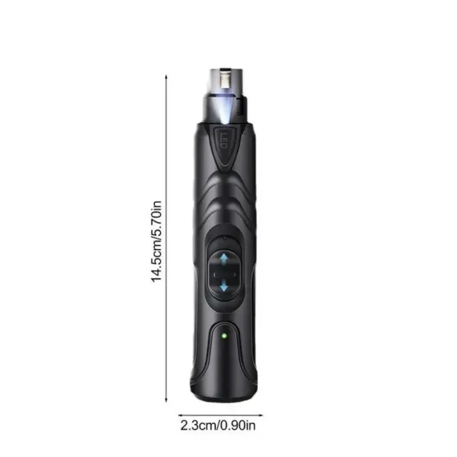 Lighted Dog Nail Clippers 2 Speed Rechargeable Dog Nail Grinder Painless Paws Grooming & Smoothing For Small Medium Large Dogs Black - Shop at LoveMi