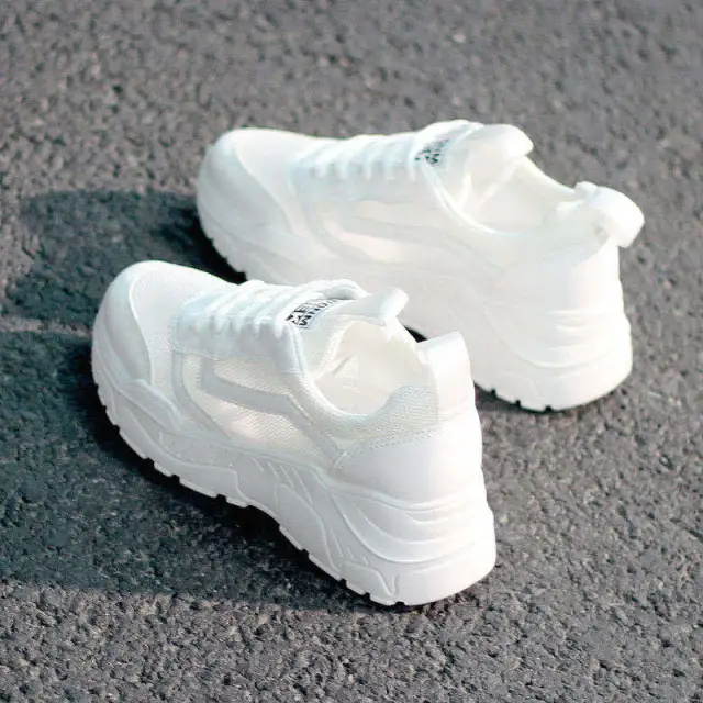 Small White Shoes Mesh Breathable Sneakers White - Shop at LoveMi