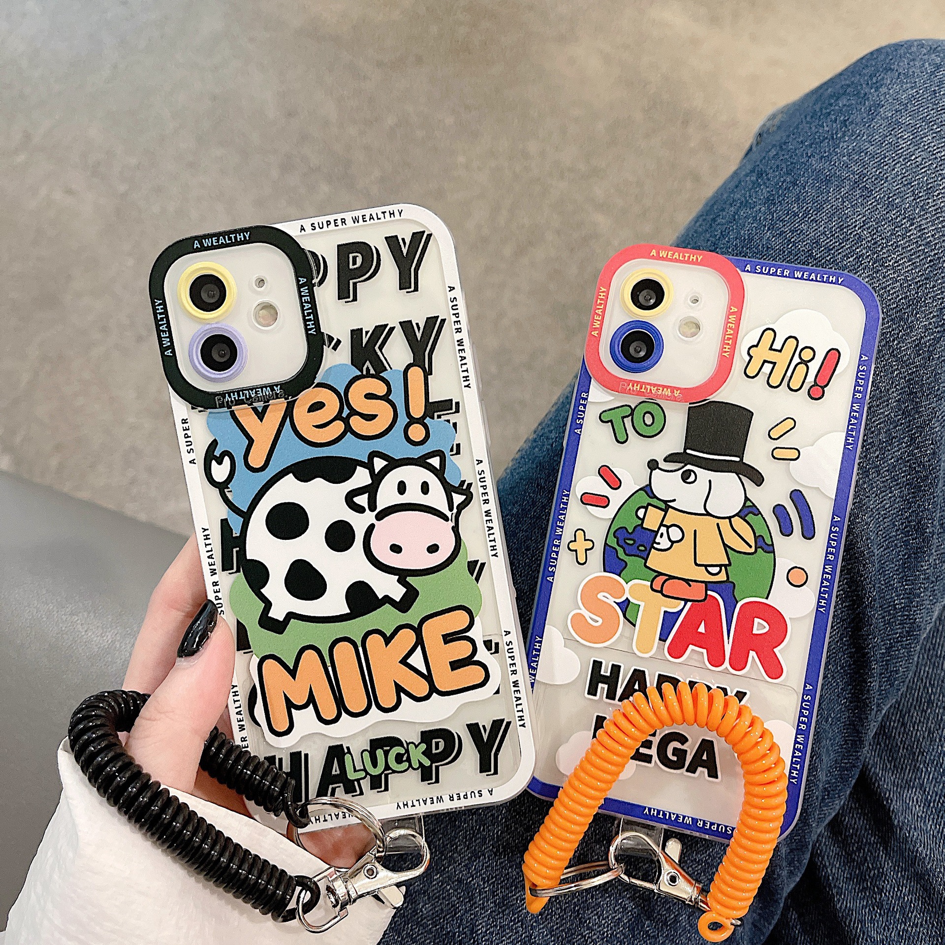 Cartoon Cute Pet Lanyard TPU Phone Case - Image 7