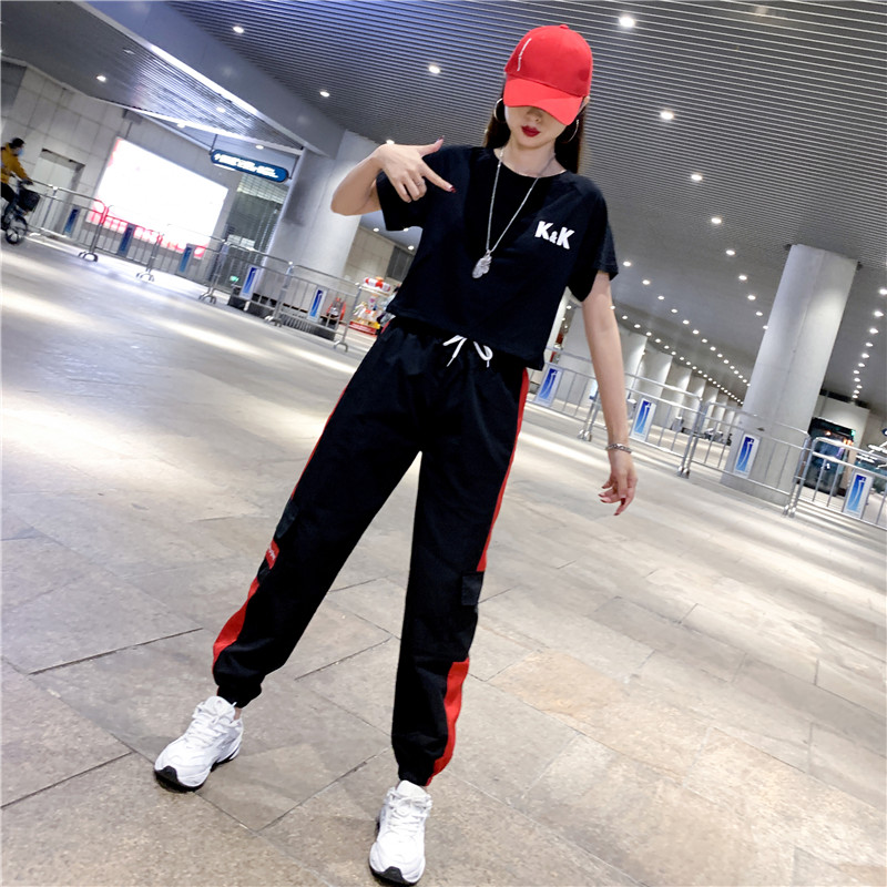 Leisure Sports Two-piece Summer Dress For Young Girls