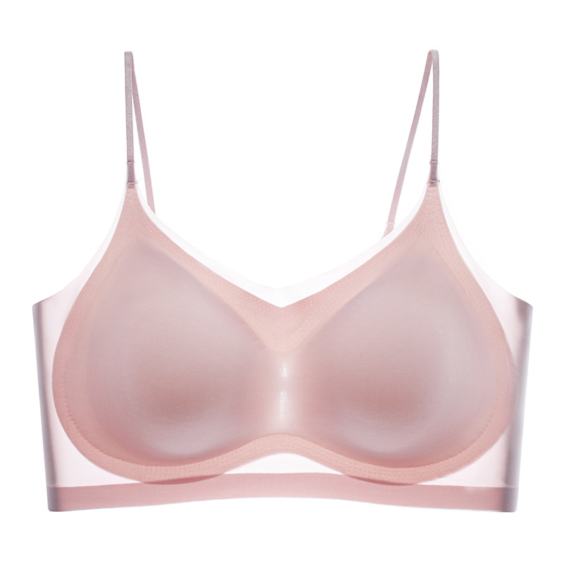 Title 5, Ultra-thin Cool Gauze Bra Beauty Back Sling Und...