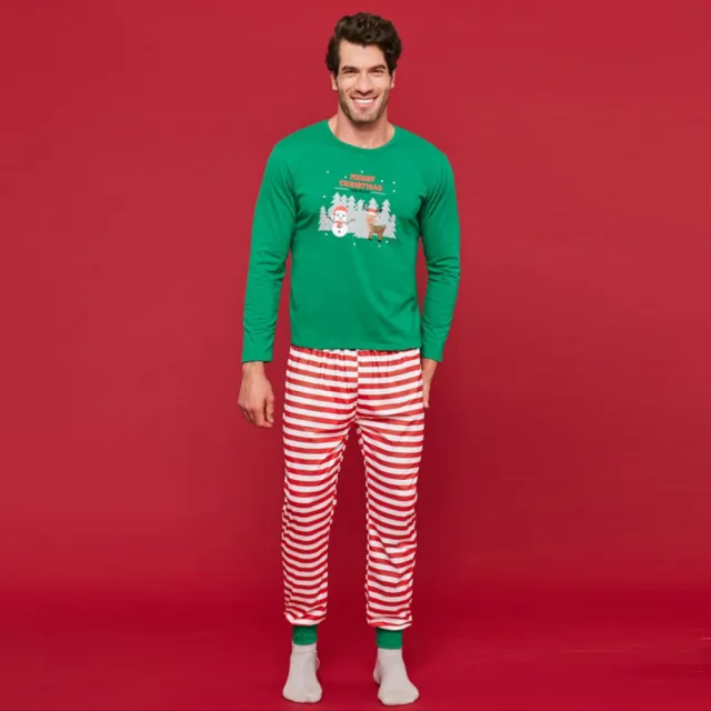 Autumn And Winter Christmas New Parent child Home Set Pajamas Dad - Shop at LoveMi