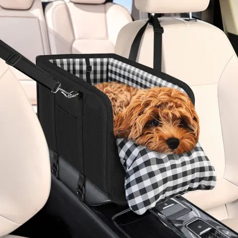 Dog Car Seat Console Booster 11lbs Anti-collapse Center