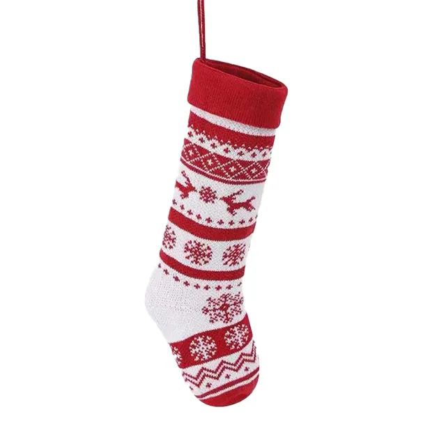 Cartoon Knitting Wool Christmas Decorative Socks Fw258 - Shop at LoveMi