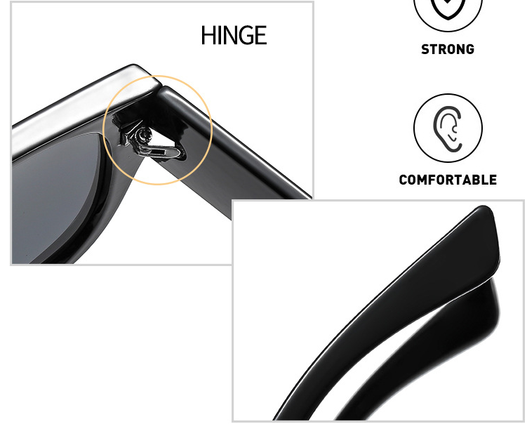 Title 4, New One Piece Large Frame Square Sunglasses