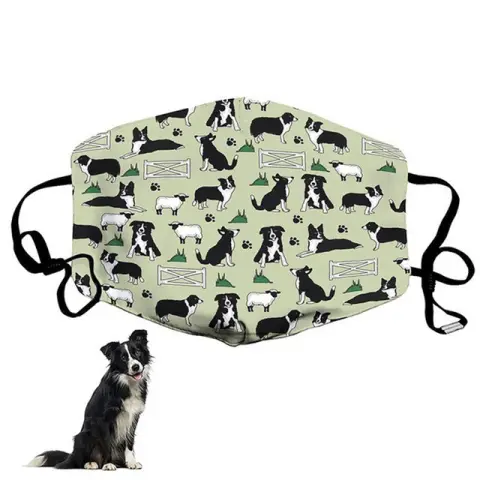 Dog Calico Mask Dust-proof and Cold-proof Washable