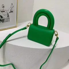 Handheld Trendy Cute Shoulder Messenger Bag Lipstick - Green - View 1
