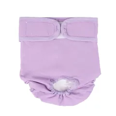 Pet Physiological Pants Dog Waterproof Menstrual Pants Velcro - Light Purple - View 1