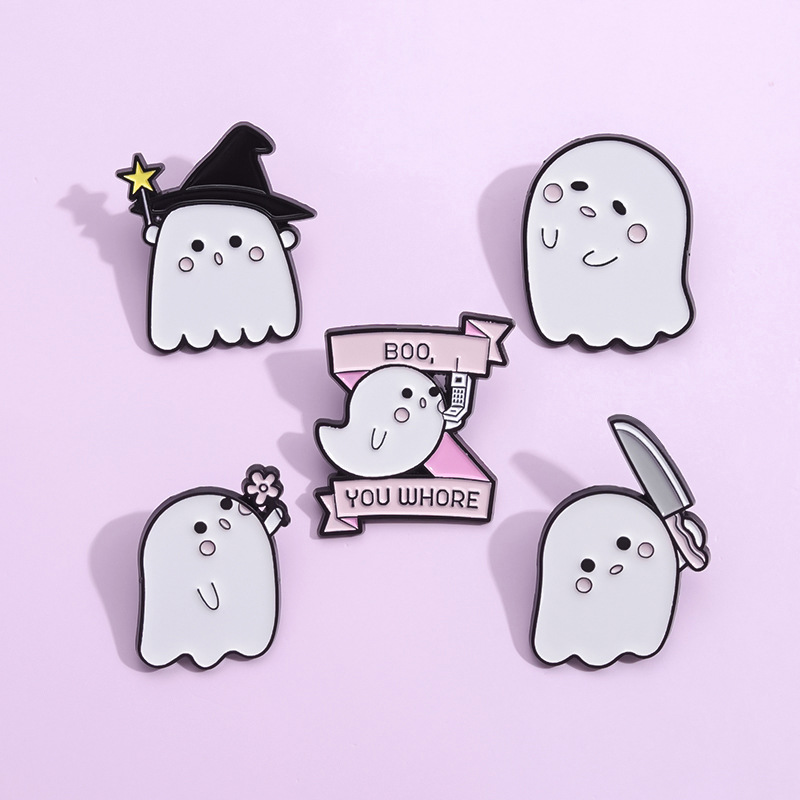 Title 2, Halloween Cute Little Ghost Modeling Golden M B...