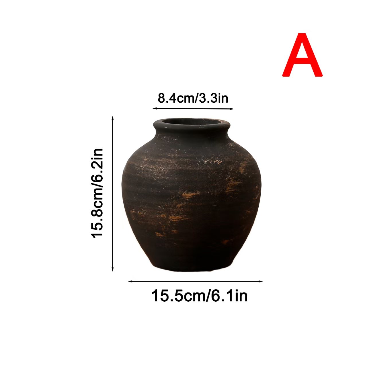 Vintage French Country Ceramic Vase, Creative Unique Decorative Flower Pot, Desktop Decoration Prop, 1pc 6