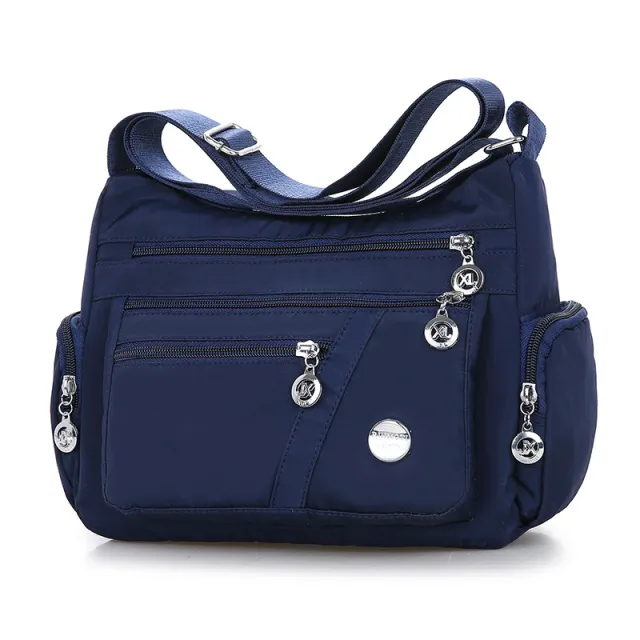 Women Shoulder Bag Multi pocket Design Waterproof Casual High Capacity Crossbody Bag Blue - Shop at LoveMi