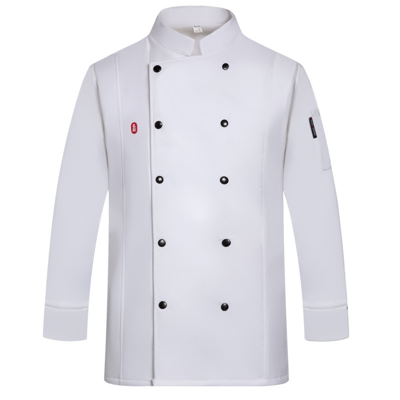 Chef Plush Work Clothes Men's Long Sleeved Kitchen Top