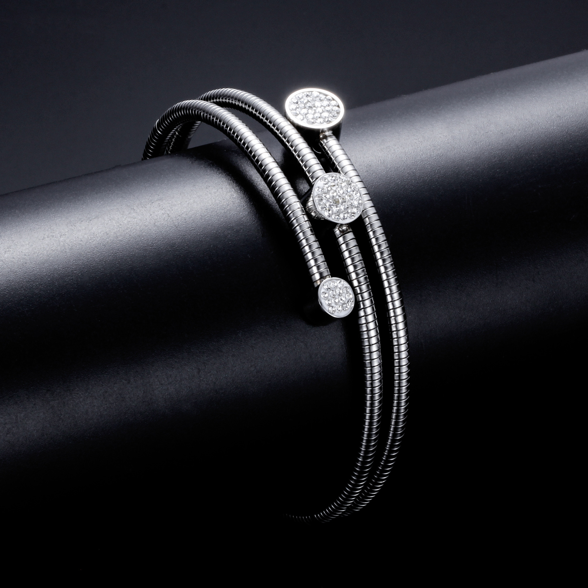 Steel Fish Hook Shape Figure 8 Titanium Steel Bracelet Stainless Steel Jewelry