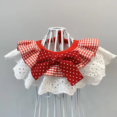 Saliva Towel Pet Bib Bow Tie Muppet