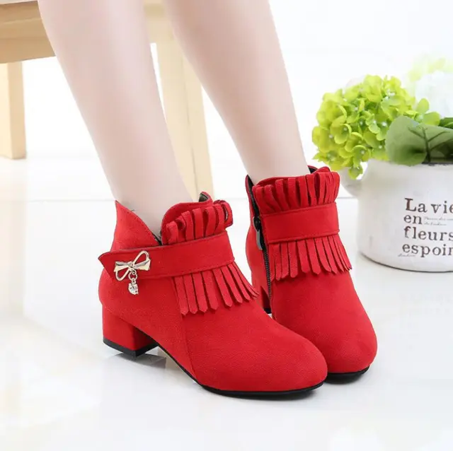 Spring And Autumn Martin Boots Red - Shop at LoveMi
